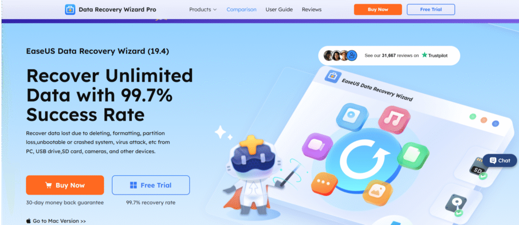 Click On Buy Now On EaseUS